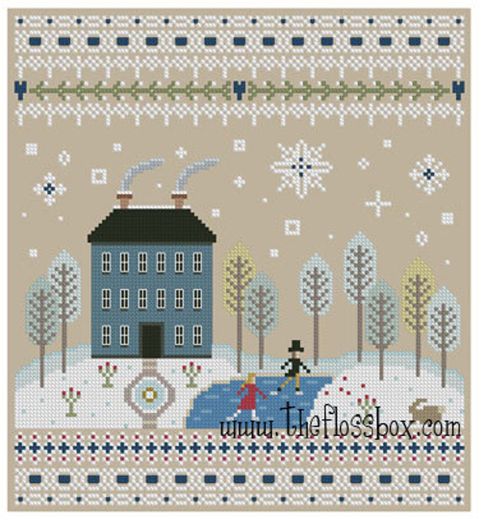 Winter Home Cross Stitch pattern