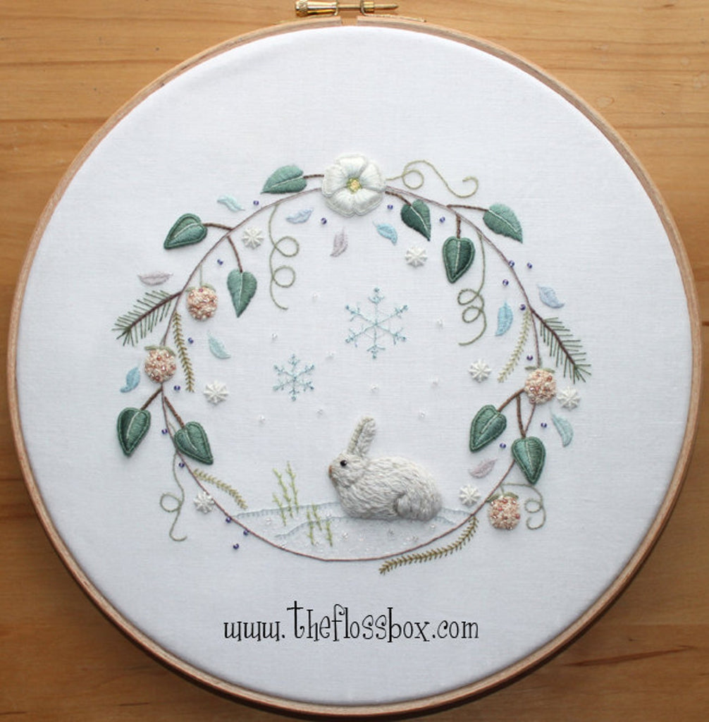 Winter Wreath Embroidery Kit