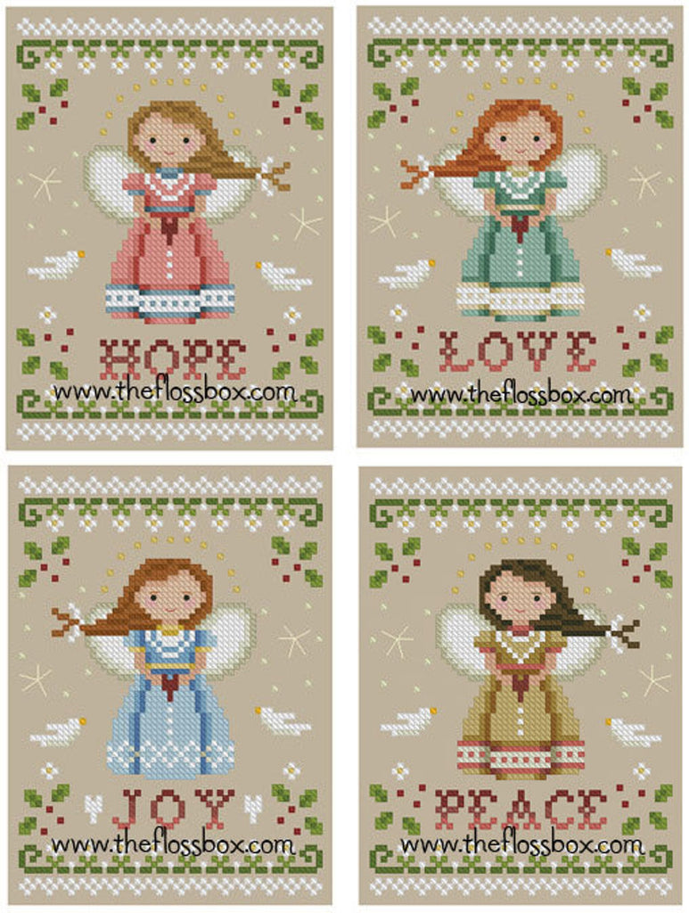Christmas Angel of Peace Cross Stitch pattern