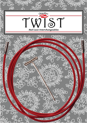 Twist Red Lace Cables
