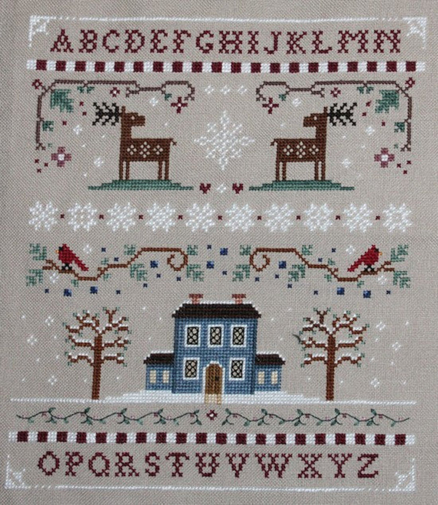 Winter Sampler Cross Stitch pattern