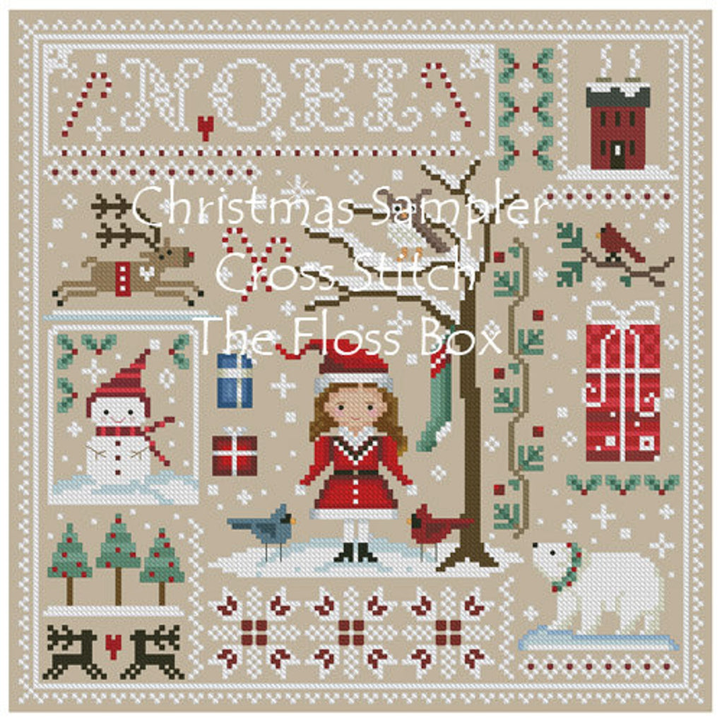 Christmas Sampler Cross Stitch pattern